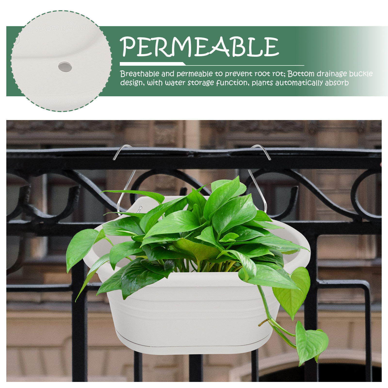 1Set Wall Hanging Flower Pot S - Spider Plant Hanging review and price