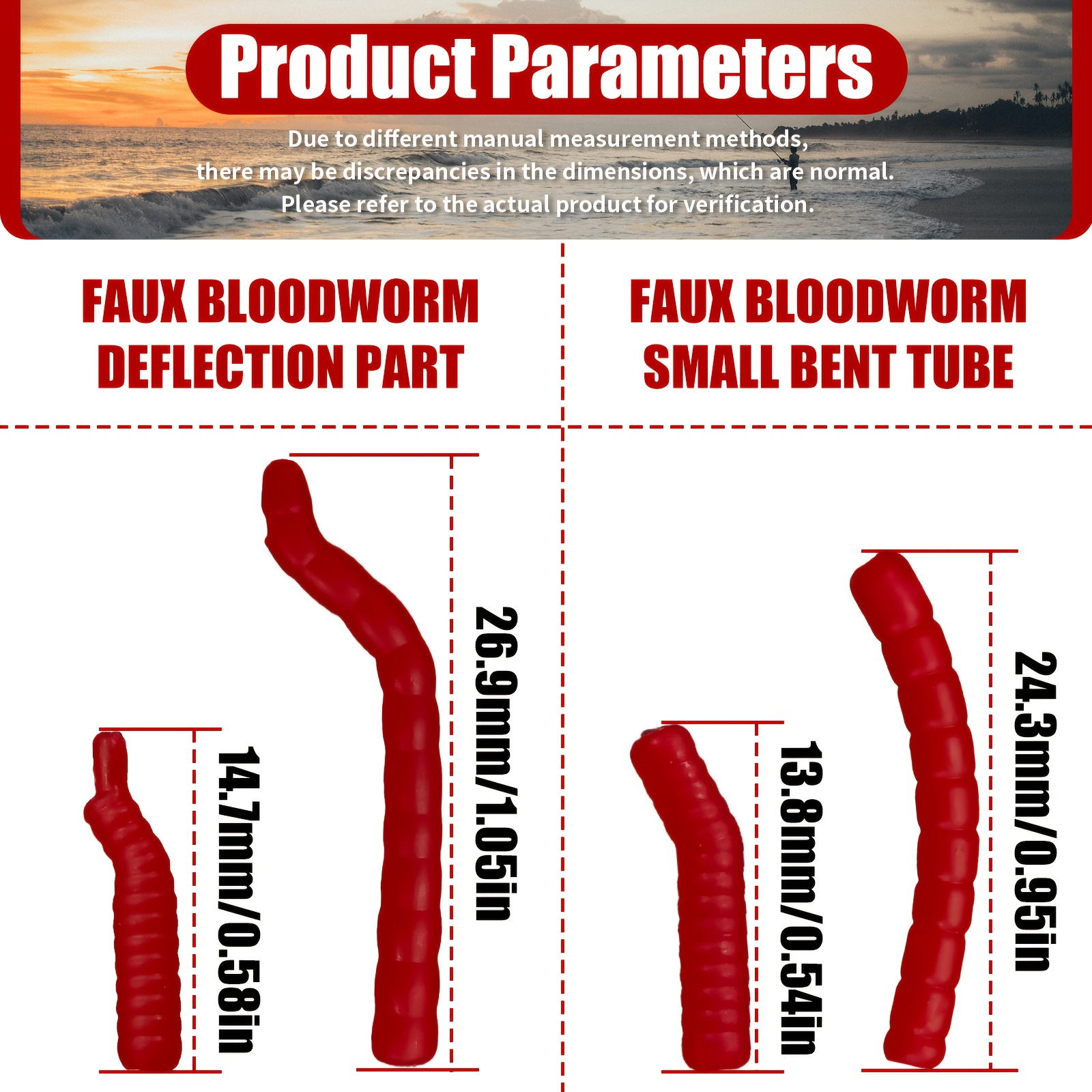 Red Artificial Bloodworm Hook  - Aglaonema Red review and price