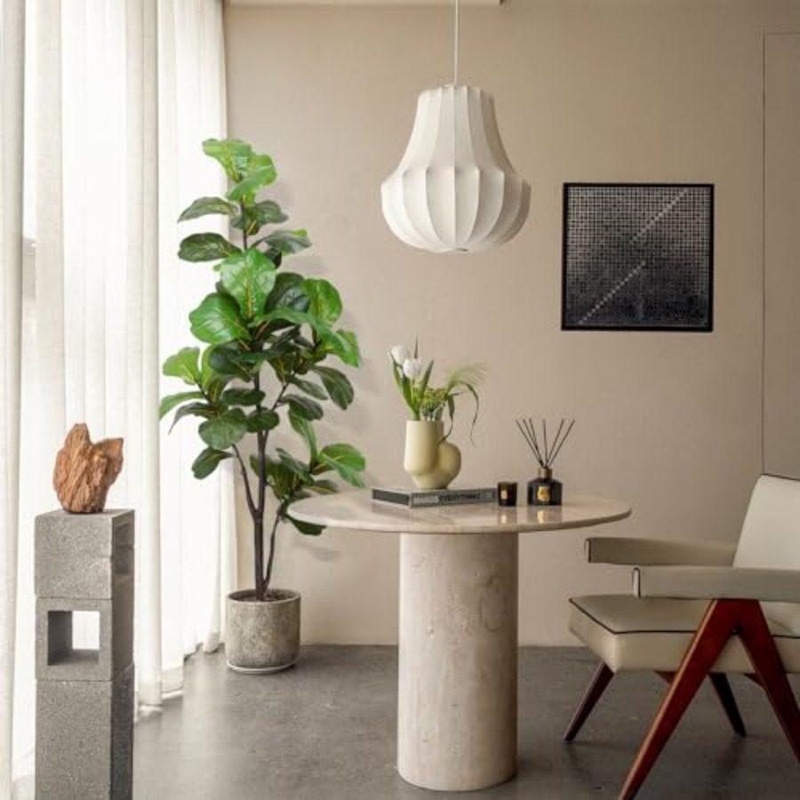 Artificial Fiddle Leaf Fig Tre - Ficus Lyrata Tree review and price