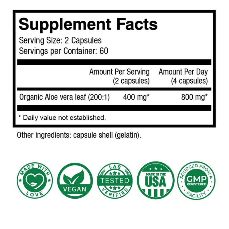 Aloe Vera Capsules - Help Prom - Aloe Vera Pot review and price