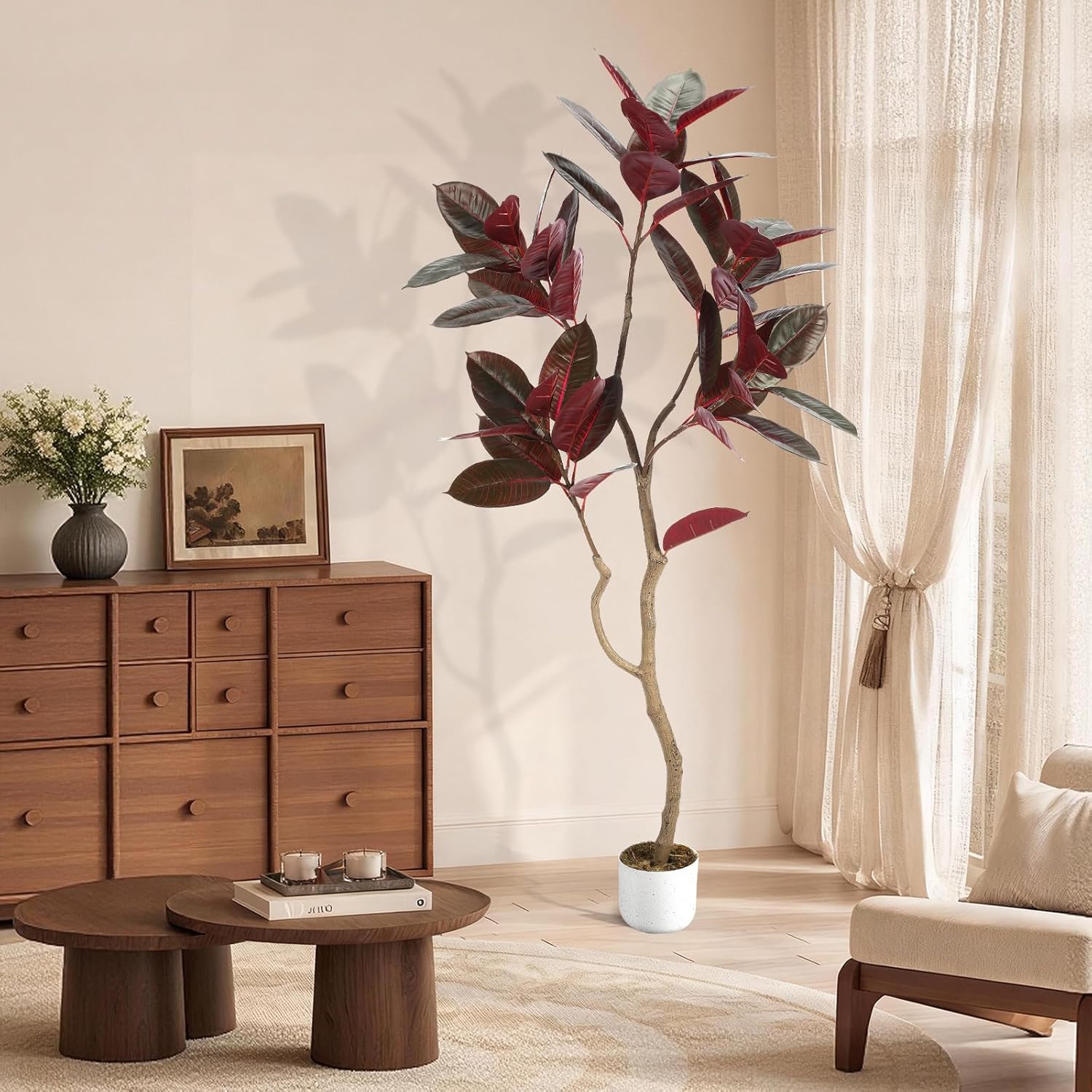 Artificial Fiddle Leaf Fig Tre - Ficus Lyrata Tree review and price