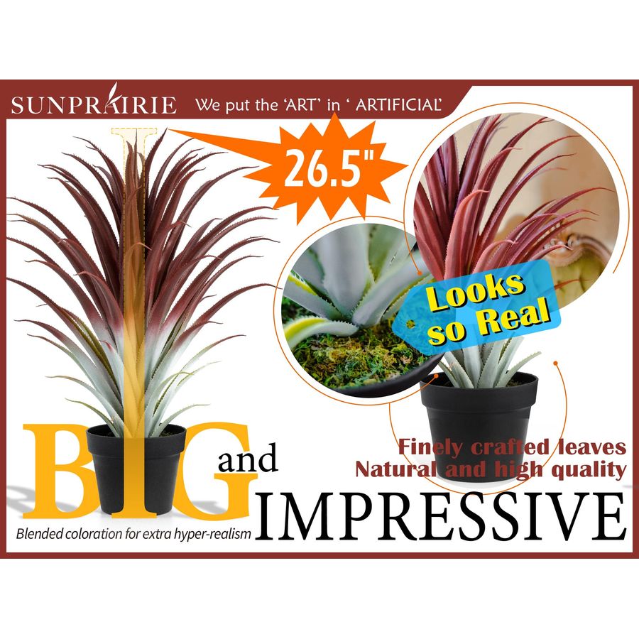Hyper Realistic Big Red Artifi - Aloe Vera Pot review and price
