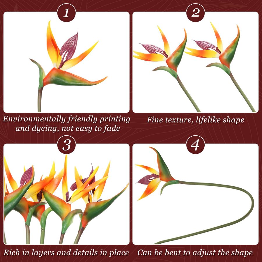 12 Pcs Bird of Paradise Artifi - Bird Paradise Strelitzia review and price