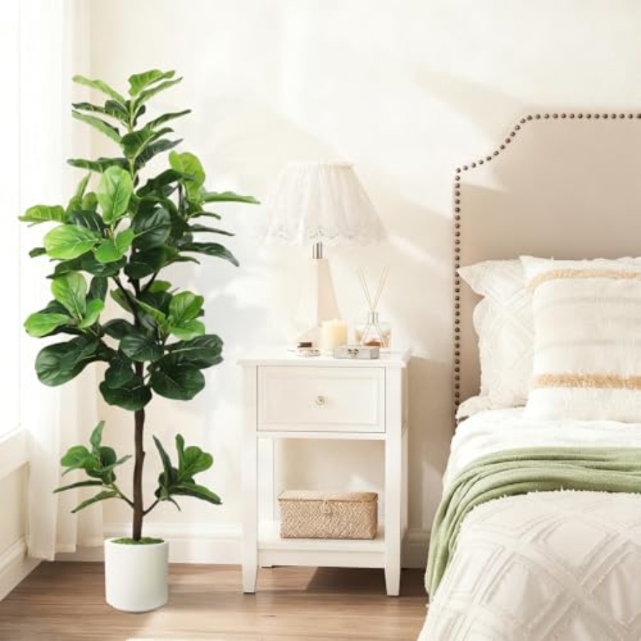 5Feet Artificial Fiddle Leaf F - Ficus Lyrata Tree review and price